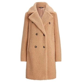Image of Lauren by Ralph Lauren LRL Teddy Faux Fur Coat - LT Tan
