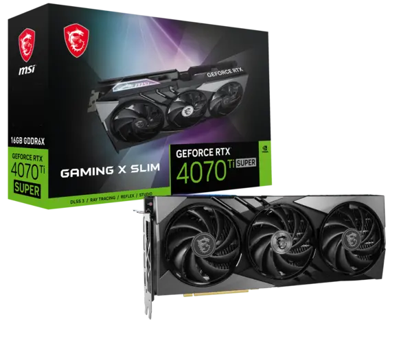 Image of MSI GeForce RTX 4070 Ti Super Gaming X Slim 16G GDDR6X Graphics Card