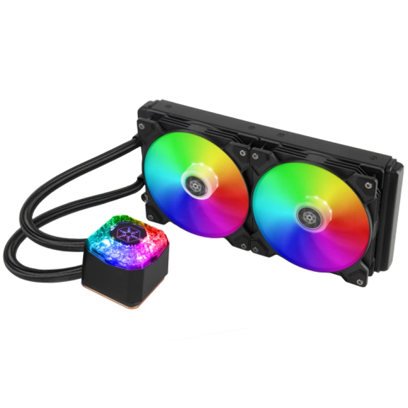 Image of Silverstone IceGem 280 Processor Liquid cooling kit 14cm Black
