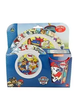 Image of Paw Patrol Kids Micro Dinner Set
