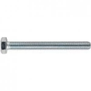 Image of Genuine SEALEY SS875 HT Setscrew M8 x 75mm 8.8 Zinc DIN 933 Pack of 25