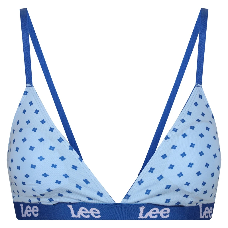Image of Lee Triangle Cup Bra - Blue Blue 8