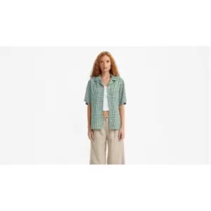 Image of Levis Alfie Shirt Houndstooth Geo Ed - Green