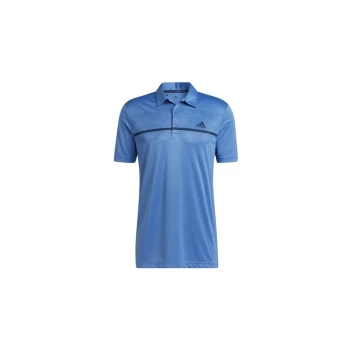 Image of adidas 2021 CHEST Print POLO - FOCBLU - L Size: Large