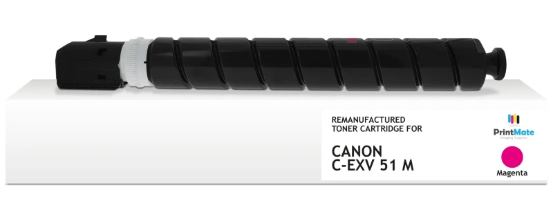 Image of PrintMate Canon C-EXV51 M. remanufactured toner. Magenta 60000p