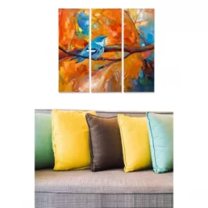 Image of MDF183706 Multicolor Decorative MDF Painting (3 Pieces)
