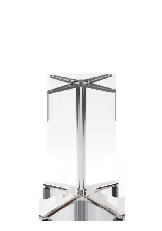 Image of netfurniture Aluminium All Weather Table Base - 4 Leg - Height - 730 mm Silver unisex