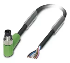 Image of Phoenix Contact Sac-6P-M 8Mr/ 1,5-Pur Sensor Cord, 6P, M8 Plug-Free End, 1.5M