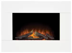 Image of Adam Carina Wall Fire with Remote-White
