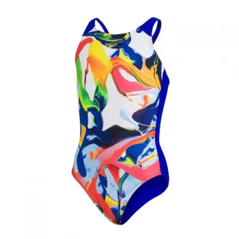 Image of Speedo Pulseback Swimsuit Girls - White/Cobat