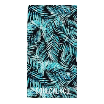 Image of SoulCal Cal & Co Beach Towel - Black Palm