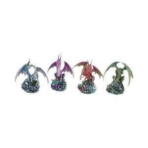 Image of Hoard Collectors (Set of 4) Dragons Figurines