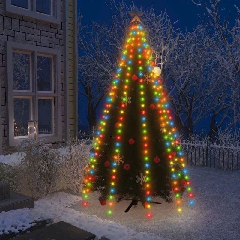 Image of VIDAXL Christmas Tree Net Lights with 300 LEDs Colourful 300cm Vidaxl 8720286434604