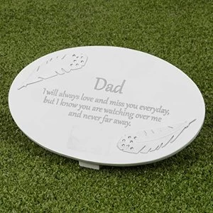 Image of Thoughts of You Resin Memorial Plaque - Dad