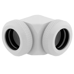 Image of Corsair XF Hardline 90 Angled 14mm White Fitting - Twin Pack (CX-9052020-WW)