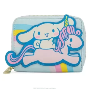 Image of Loungefly Sanrio Cinnamaroll Unicorn Zip Around Wallet