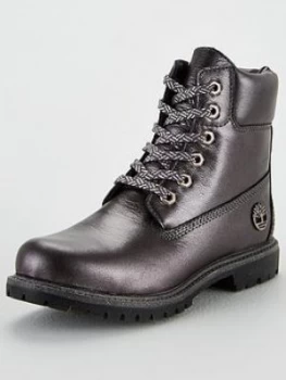 Image of Timberland 6" Premium Ankle Boots - Dark Grey, Size 5, Women