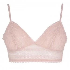 Image of DKNY Tab Top Lace Bralette - Rose Water