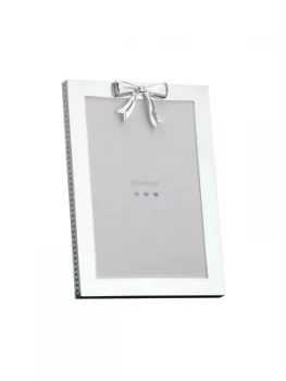 Image of Wedgwood Silver plate bow picture frame Silver