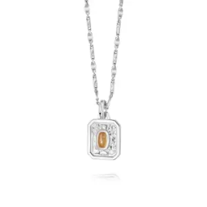 Image of Daisy London November Citrine Birthstone Necklace Sterling Silver