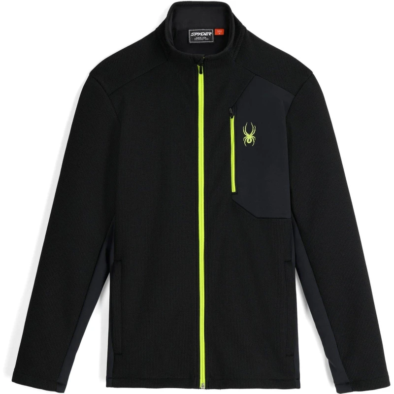 Image of Spyder Mens Bandit Fleece Jacket Black male Small