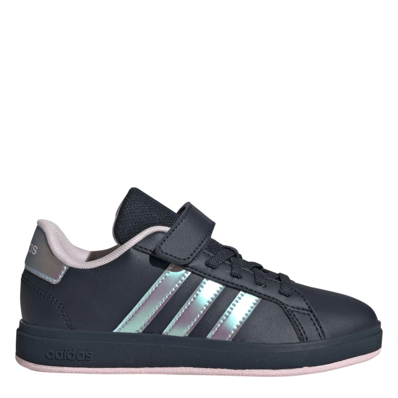 Image of adidas Grand Court Trainers Child Girls Aurora/Irds/Pnk female C10 (28)