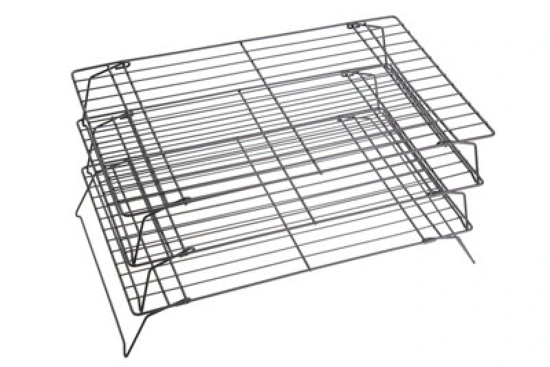 Image of Kitchencraft Non-Stick Three Tier Cooling Rack Black