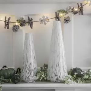 Image of Gallery Interiors Glacier Tree Vase / White / Large