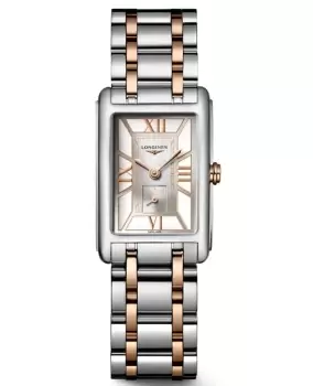 Image of Longines DolceVita White Dial Steel and Rose Gold Womens Watch L5.255.5.75.7 L5.255.5.75.7
