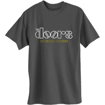 Image of The Doors - LA California Unisex X-Large T-Shirt - Grey