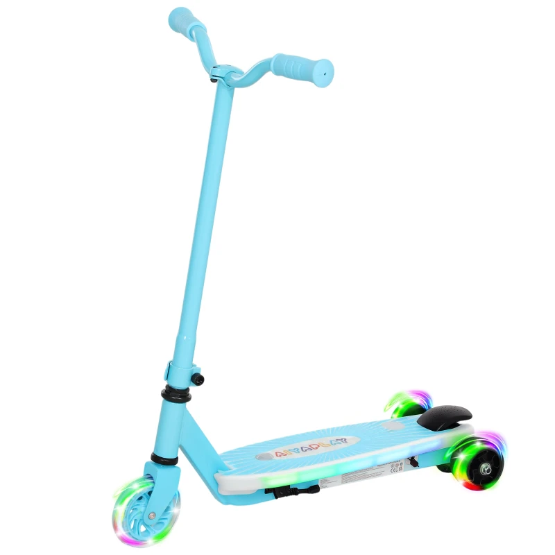 Image of AIYAPLAY AIYAPLAY Electric Scooter for Kids 4-7, with Auxiliary Rear Wheels - Blue