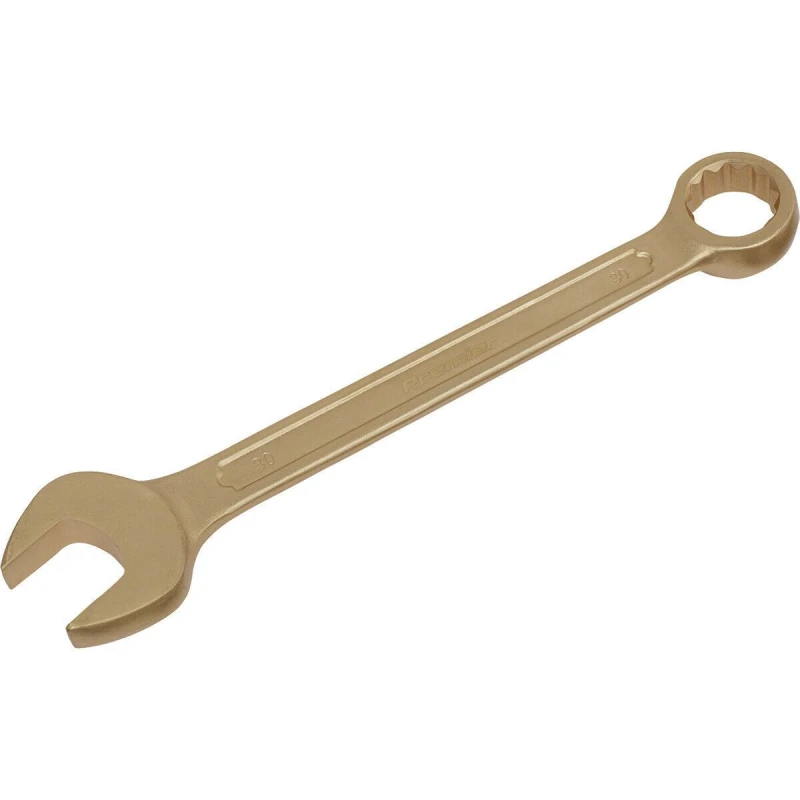 Image of Loops 30mm Non-Sparking Combination Spanner - Open-End & 12-Point WallDrive Ring Multi
