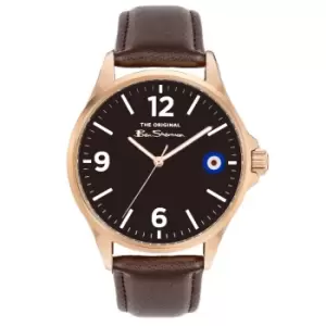 Image of Ben Sherman Brown Strap Watch with Port Black Dial