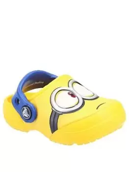 Image of Crocs Funlab Minions Clog - Yellow, Yellow, Size 4 Younger