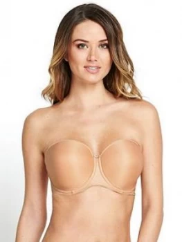 Image of Fantasie Fantasie Underwired Moulded Strapless Bra, Nude, Size 42, Women