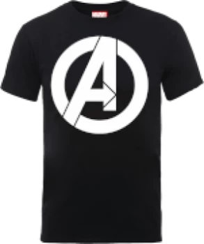 Image of Marvel Avengers Simple Logo T-Shirt - Black - S