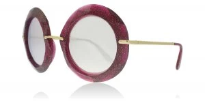Image of Dolce & Gabbana DG6105 Sunglasses Fuschia Glitter Gold 31057V 50mm