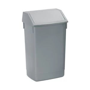 Image of Flip Top Bin 60 Litre Composite Plastic Metallic