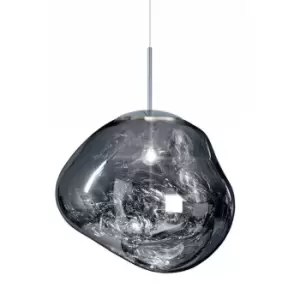 Image of Tom Dixon Dixon Melt Pendant LED Light - Smoke - Silver