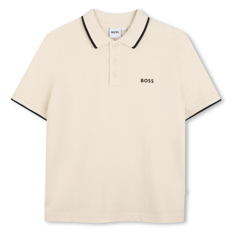 Image of Boss Boss Logo Polo In63 Sand male 4 Yrs