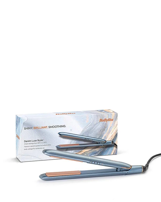 Image of Babyliss Babyliss Denim Hair Straightener Blue - Babyliss Blue Female SV05401