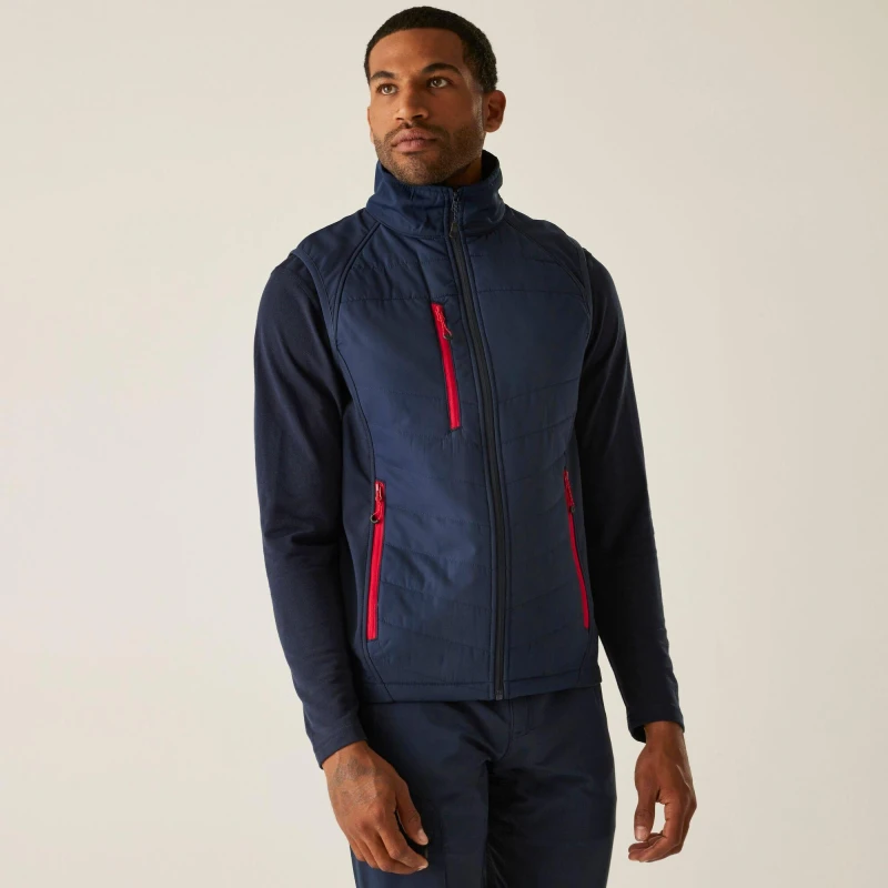 Image of Regatta Mens Pro Universal Bodywarmer Red Navy male XS