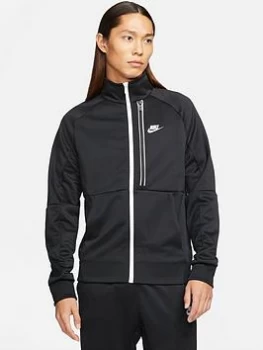 Image of Nike NSW Mens N98 Tribute Jacket - Black/White, Size S, Men