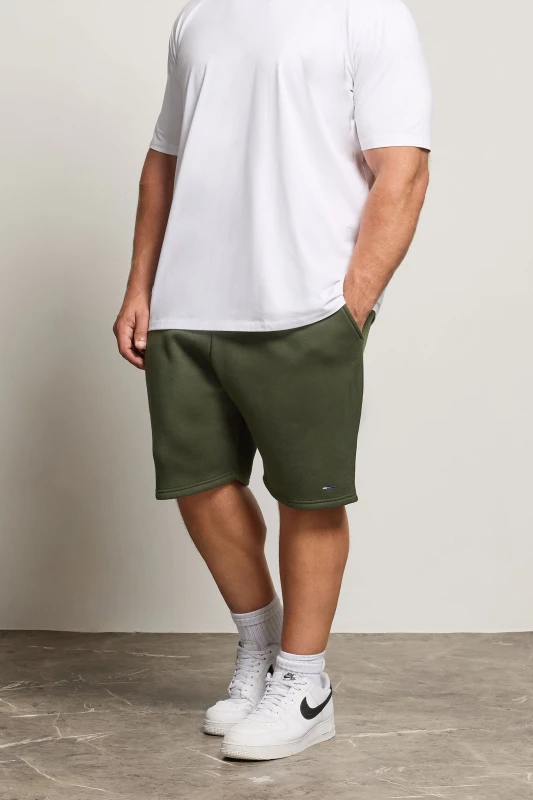 Image of BadRhino BadRhino Men Elasticated Jogger Shorts in Light Khaki Size: 4X-Large Light Khaki 4XL Male 5063589363299