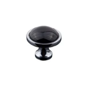 Image of BQ Black Chrome effect Classic Knob Furniture knob D34 mm