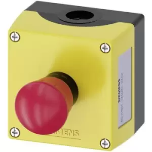 Image of Siemens 3SU1801-0NA00-2AA2 Kill switch + enclosure Yellow Turn
