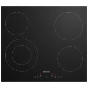 Image of Blomberg MKN54212 60cm 4 Zone Frameless Ceramic Hob in Black Glass