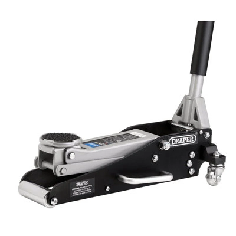 Image of Draper Aluminium and Steel Racing Trolley Jack TJ125AS Weight Capacity: 1.5 Tonne