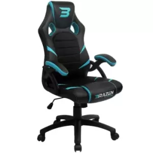 Image of BraZen Puma PC Gaming Chair - Blue - Blue