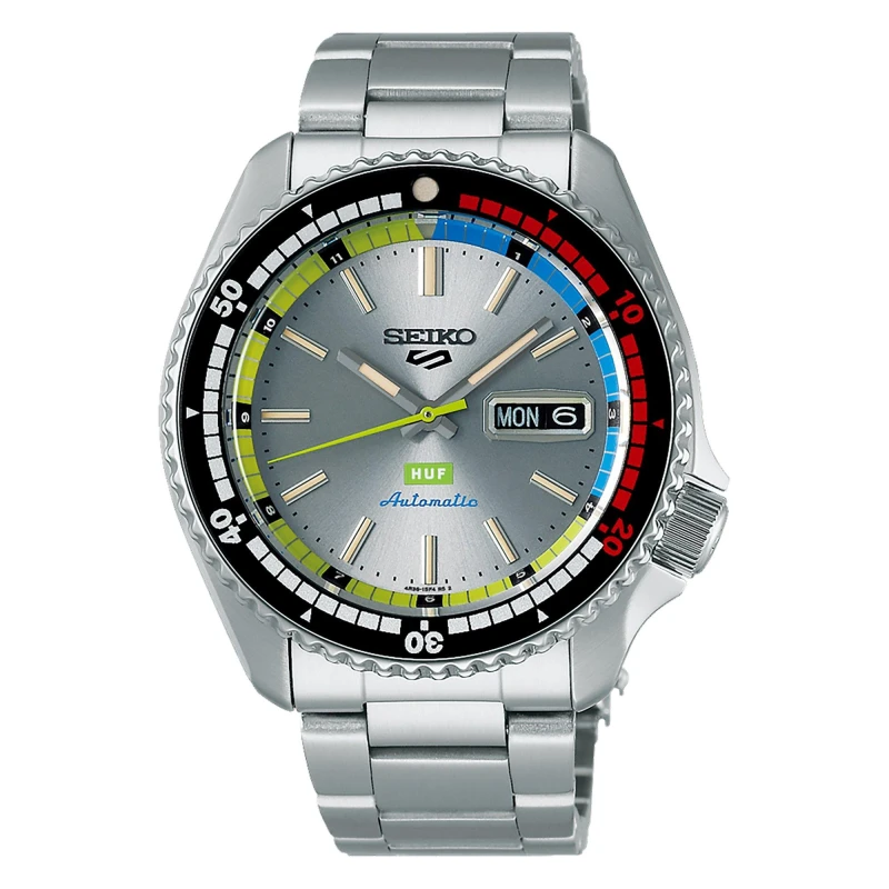 Image of Seiko 5 Sports X HUF SRPL33K1 Watch - Limited Edition - W25429